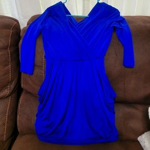 Blue, sexy short dress